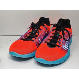 Nike Lunaracer+ 3 Running Shoes Mens 12.5 Orange Blue 554675-804 Sneakers